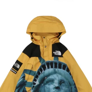 Sup x TNF Statue of Liberty Hooded Expedition Jacket Yellow1.jpeg