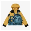 Sup x TNF Statue of Liberty Hooded Expedition Jacket Yellow
