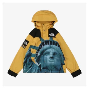 Sup x TNF Statue of Liberty Hooded Expedition Jacket Yellow