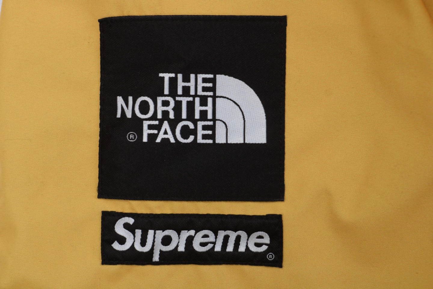 Sup x TNF Statue of Liberty Hooded Expedition Jacket Yellow5.jpeg