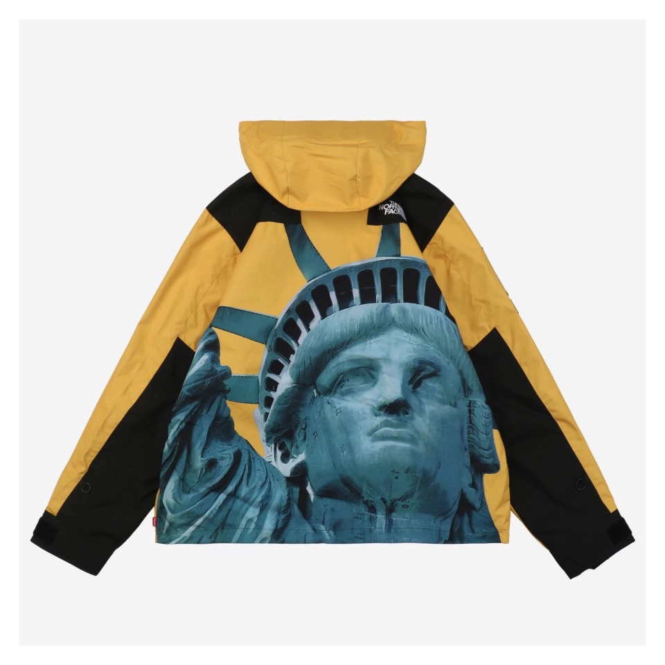 Sup x TNF Statue of Liberty Hooded Expedition Jacket Yellow8.jpeg