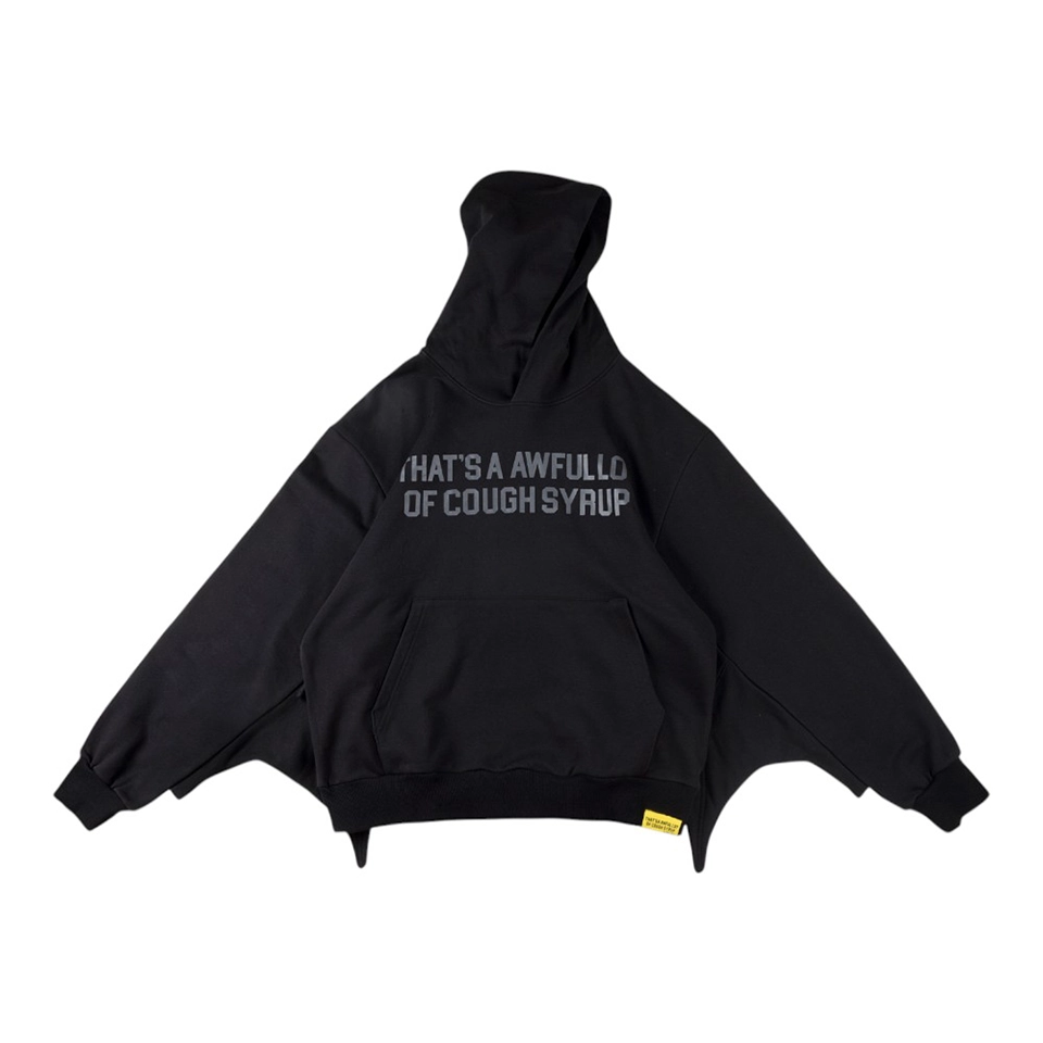 That’s A Awful Lot of Cough Syrup Oversized Black Hoodie