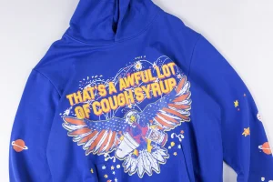 That’s A Awful Lot of Cough Syrup Space Eagle Blue Hoodie1