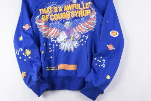 That’s A Awful Lot of Cough Syrup Space Eagle Blue Hoodie8
