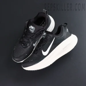 Nike Vomero 18 Extra Wide black running shoes top-down layout with laces visible