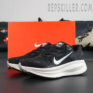 Nike Vomero 18 'Black Coconut Milk' with original orange box background