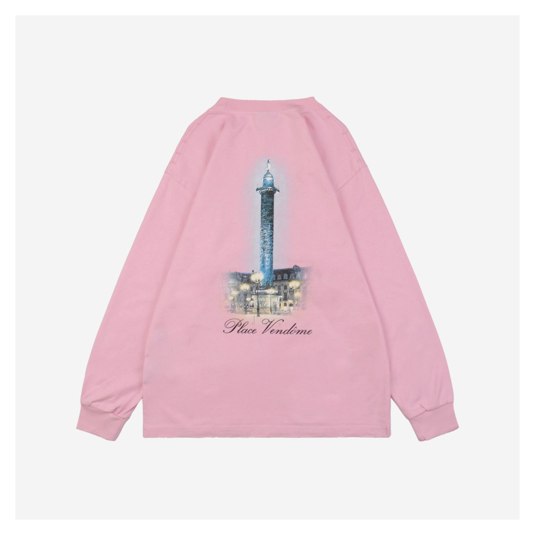 Balenciaga Vogue Graphic Print Shirt Pink