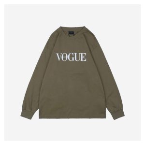 Balenciaga Vogue Graphic Print Shirt Green