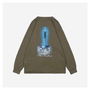 Balenciaga Vogue Graphic Print Shirt Green