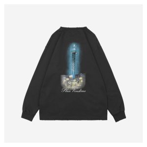 Balenciaga Vogue Graphic Print Shirt Black