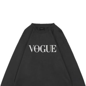 Balenciaga Vogue Graphic Print Shirt Black