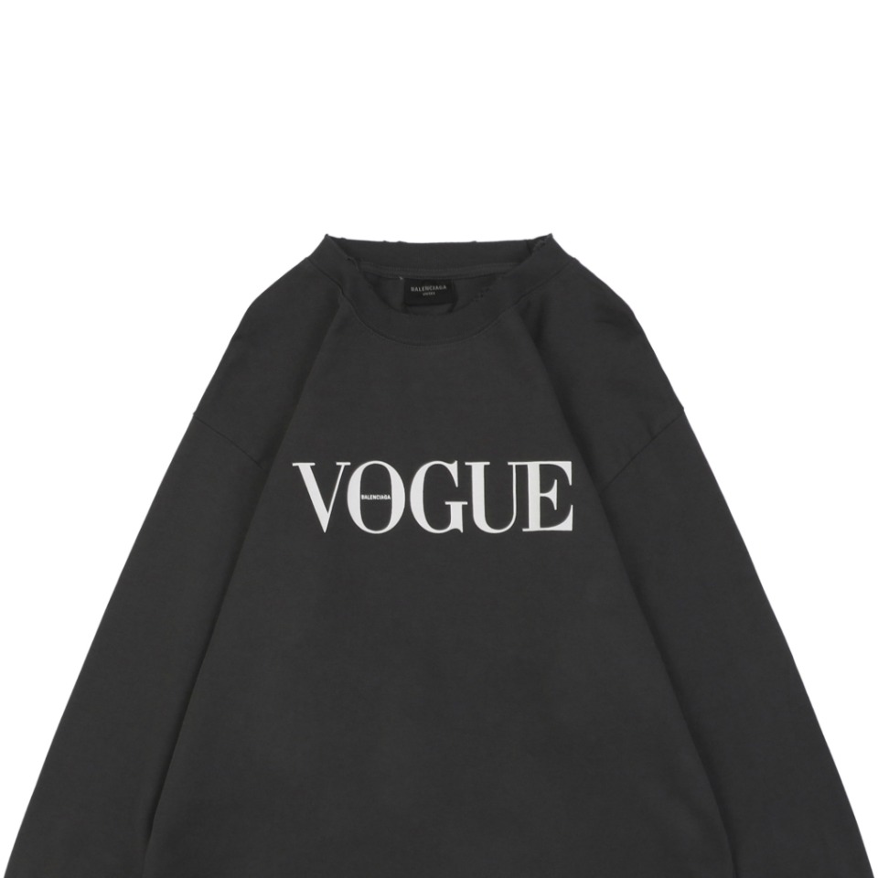 Balenciaga Vogue Graphic Print Shirt Black