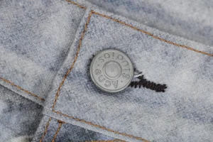 Acne Studios Destroyed Trompe-l’œil Denim Pants Button