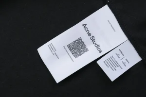 Acne Studios Pocket Logo Print Shirt Wash tag