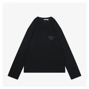 Acne Studios Pocket Logo Print Shirt Black