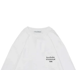 Acne Studios Pocket Logo Print Shirt White