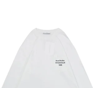 Acne Studios Pocket Logo Print Shirt White