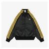 Adidas Faux Leather Embossed Track Jacket