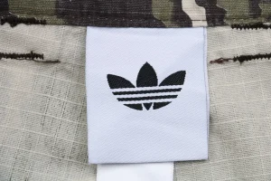 Adidas Originals Convertible Camo Cargo Pants Logo tag
