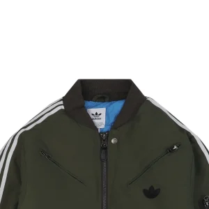 Adidas Three-Stripes Padded Flight Jacket Olive Green