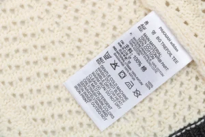 Adidas x CLOT Folk Style Zip Knit Sweater Wash tag