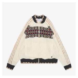 Adidas x CLOT Folk Style Zip Knit Sweater Front side