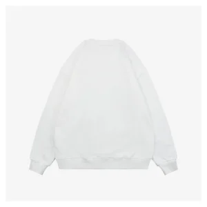 BBry Check Logo Patchwork Crewneck Sweatshirt White Back side