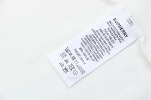 BBry Embroidered Box B Logo Polo T-shirt White Wash tag