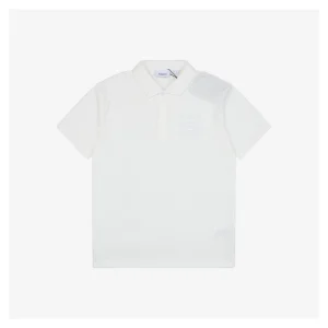 BBry Embroidered Box B Logo Polo T-shirt White Front side