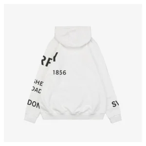 BBry Multi-letter Print Hoodie White