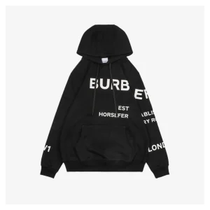BBry Multi-letter Print Hoodie Black