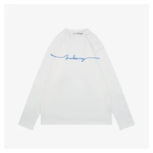 BBry Signature Rope Embroidery Shirt White Front side