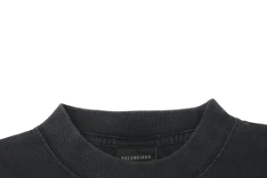 Balenciaga G Logo Arm Tape Print Shirt Neckline