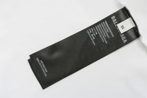 Balenciaga Multilogo Graphic Shirt White Wash tag