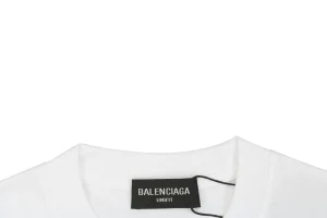 Balenciaga Multilogo Graphic Shirt Neckline