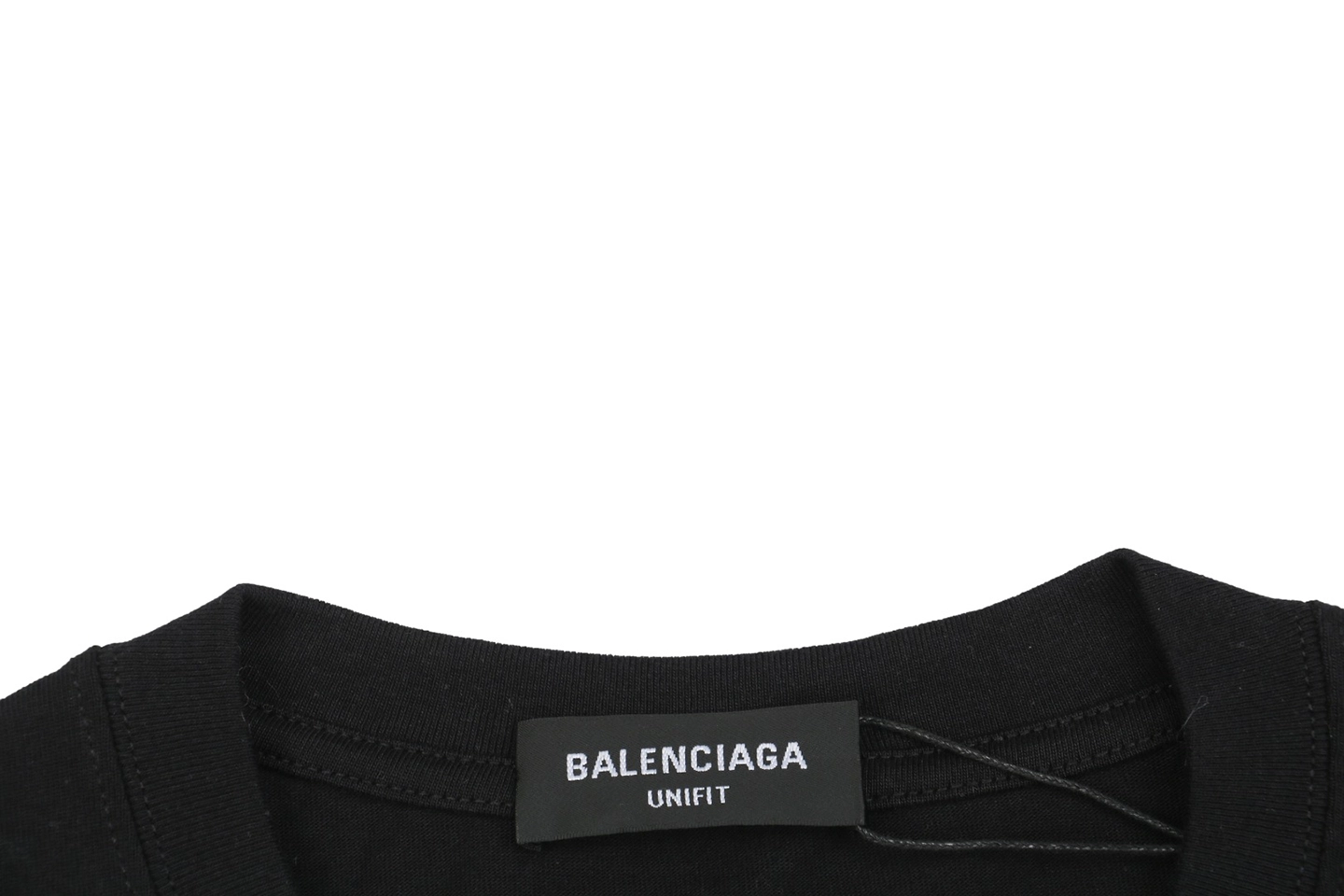 Balenciaga Paris Signature Print Shirt Neckline