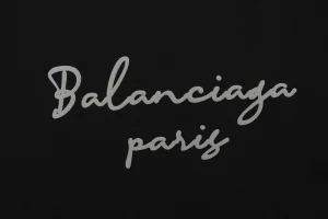 Balenciaga Paris Signature Print Shirt Front side Print