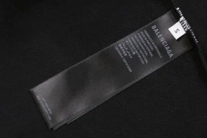 Balenciaga Torch Logo Crewneck Shirt Black Wash tag