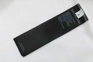 Balenciaga Torch Logo Crewneck Shirt White Wash tag