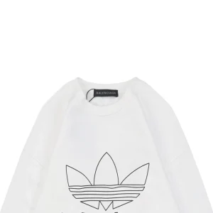 Balenciaga x Adidas Trefoil Logo Crewneck Shirt White