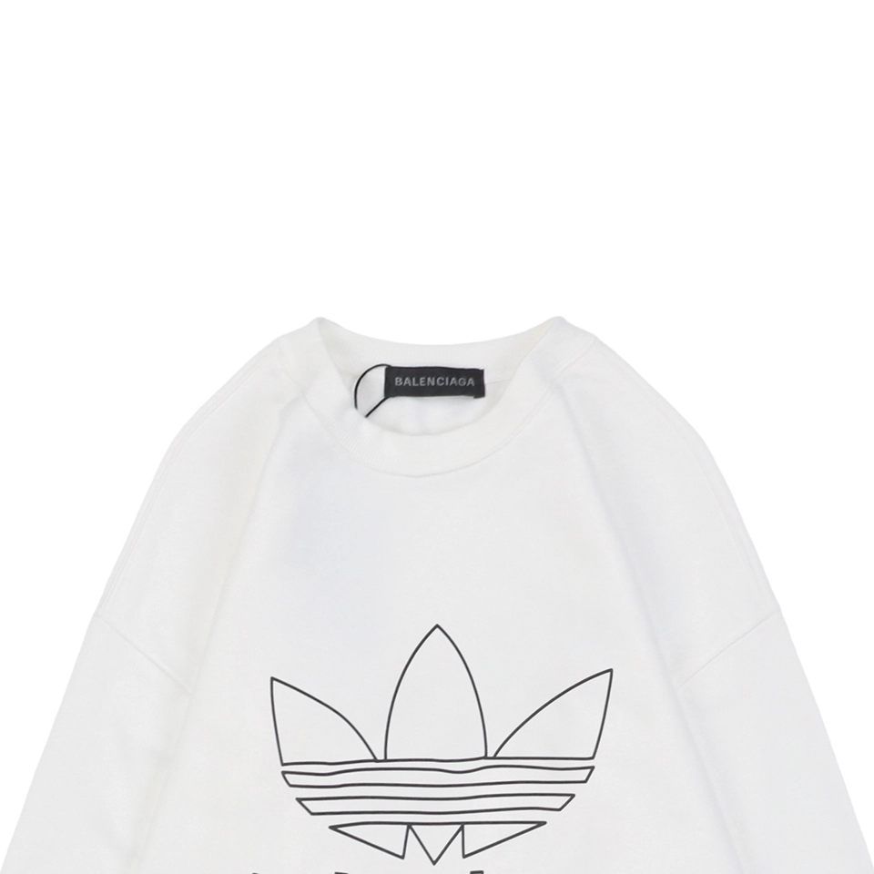 Balenciaga x Adidas Trefoil Logo Crewneck Shirt White