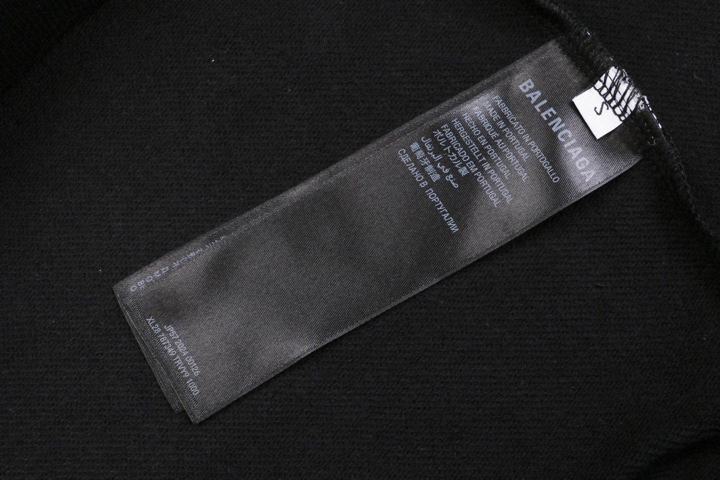 Balenciaga x Adidas Trefoil Logo Crewneck Shirt Wash tag