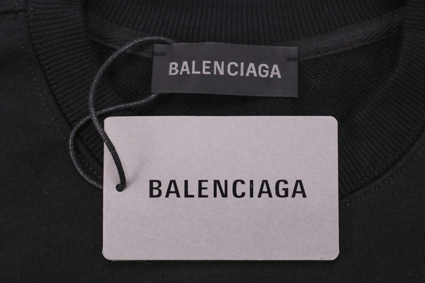 Balenciaga x Adidas Trefoil Logo Crewneck Shirt Logo tag