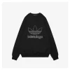 Blcg x Adidas Trefoil Logo Crewneck Shirt (Black/White)