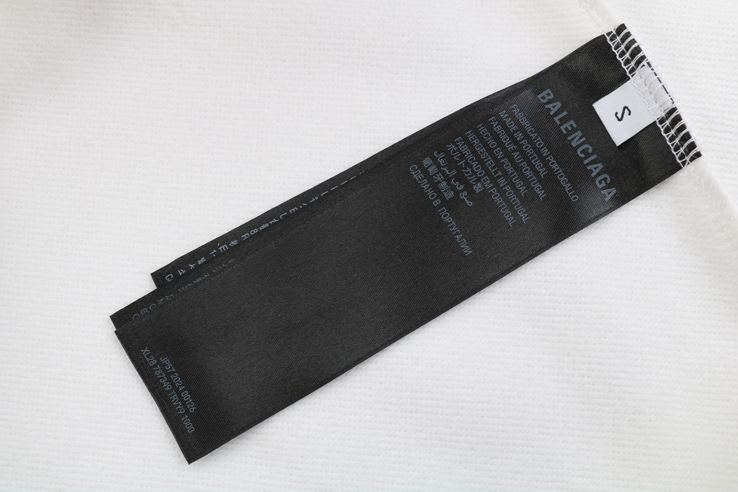 Balenciaga x Adidas Trefoil Logo Crewneck Shirt Wash tag