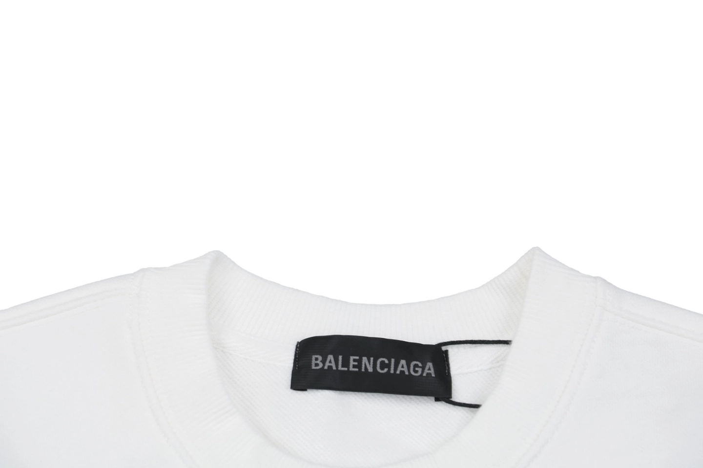 Balenciaga x Adidas Trefoil Logo Crewneck Shirt Neckline