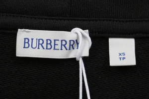 Burberry Equestrian Knight Embossed Logo Hoodie Black Logo tag