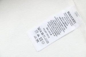 Burberry Equestrian Knight Embossed Logo Hoodie White Wash tag