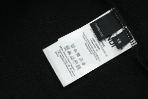 Fendi Mesh Embroidered Logo Hoodie Black Wash tag