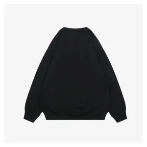Fendi Tonal Double-F Embossed Crewneck Sweatshirt Black